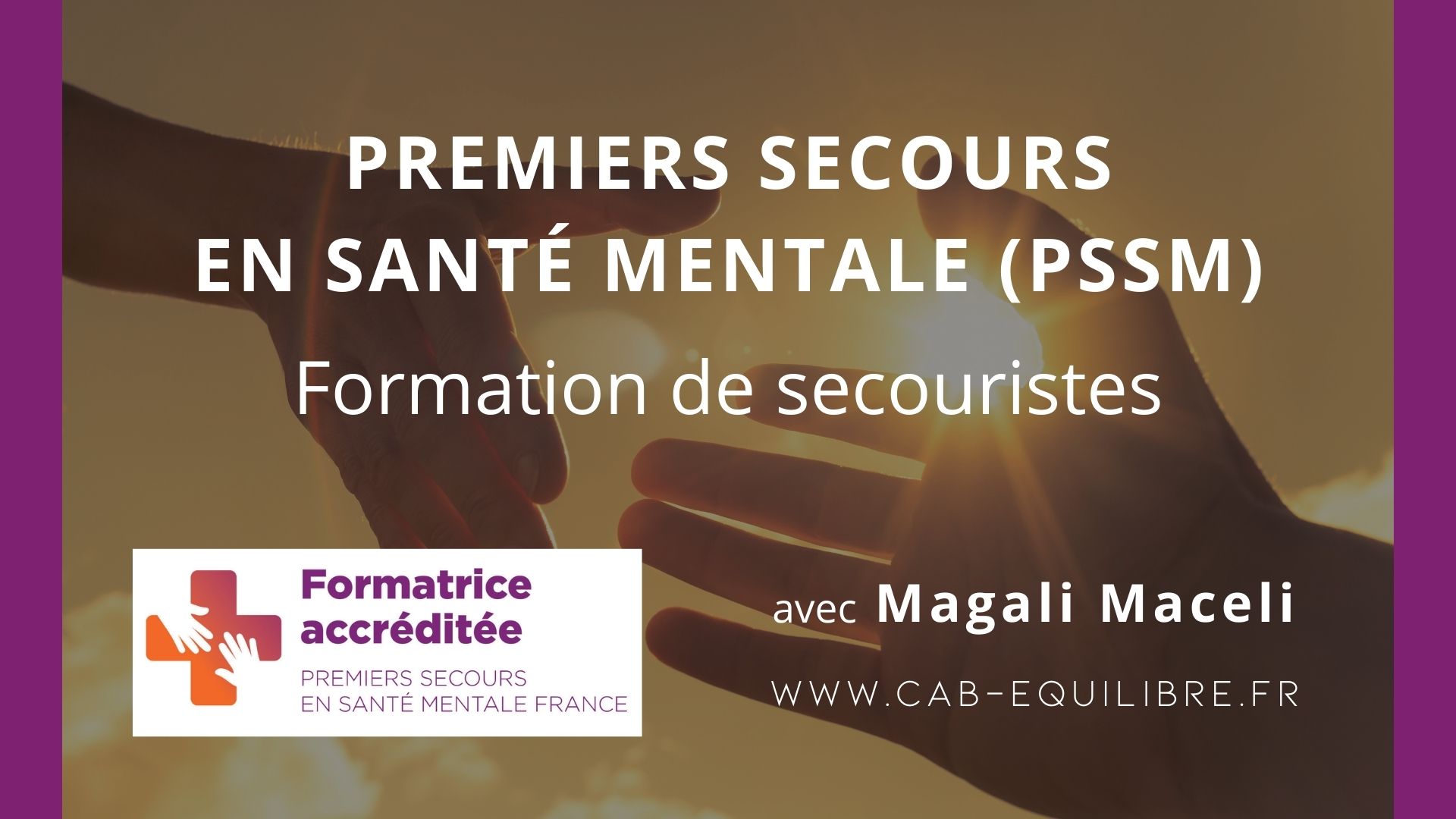 Visuel de la Formation aux Premiers secours en santé mentale (PSSM)